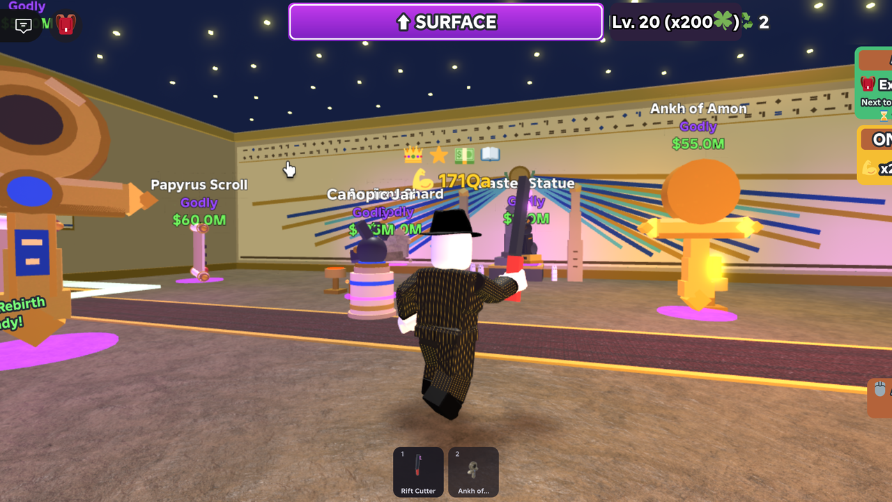 Pyramid, floors 17–23